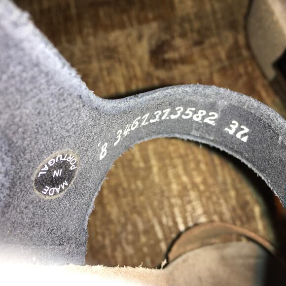 Mephisto Morgana Sandal Womens 37 6.5 Black Leopard Print Wedge Heel Strappy - Picture 10 of 10